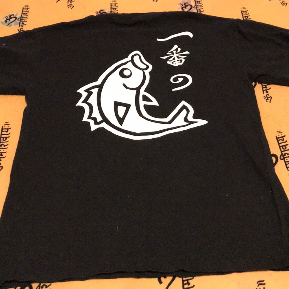 Black koi fish shirt